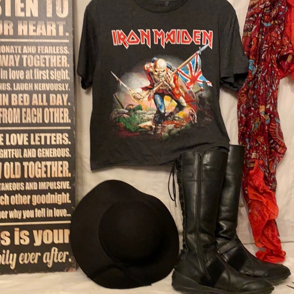 IRON MAIDEN Tops - Iron Maiden band tea